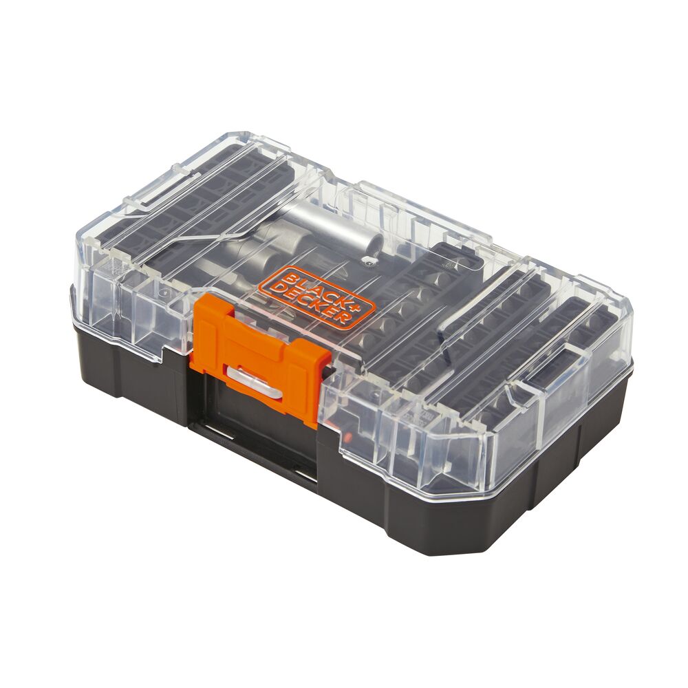 40 Piece Screwdriving Bit Set, Storage Case | BLACK+DECKER