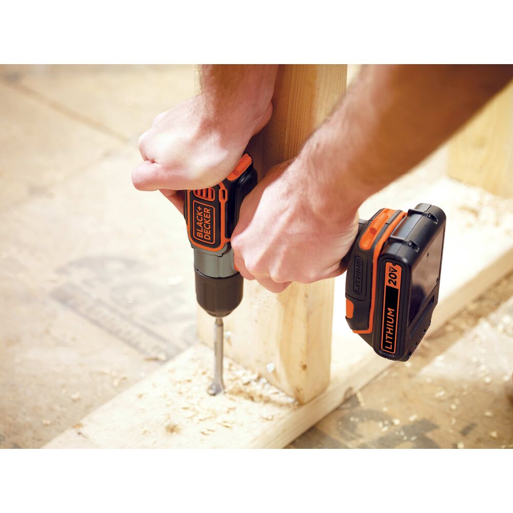 Portable Electric Tools: BLACK+DECKER BDCDE120C 20V MAX Lithium Cordless  Drill with AutoSense Depth of Drive Technology - Contractor Supply Magazine