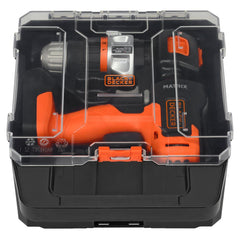 BLACK+DECKER 8V Drill & Home Tool Kit, 57 Piece (BDCD8PK)