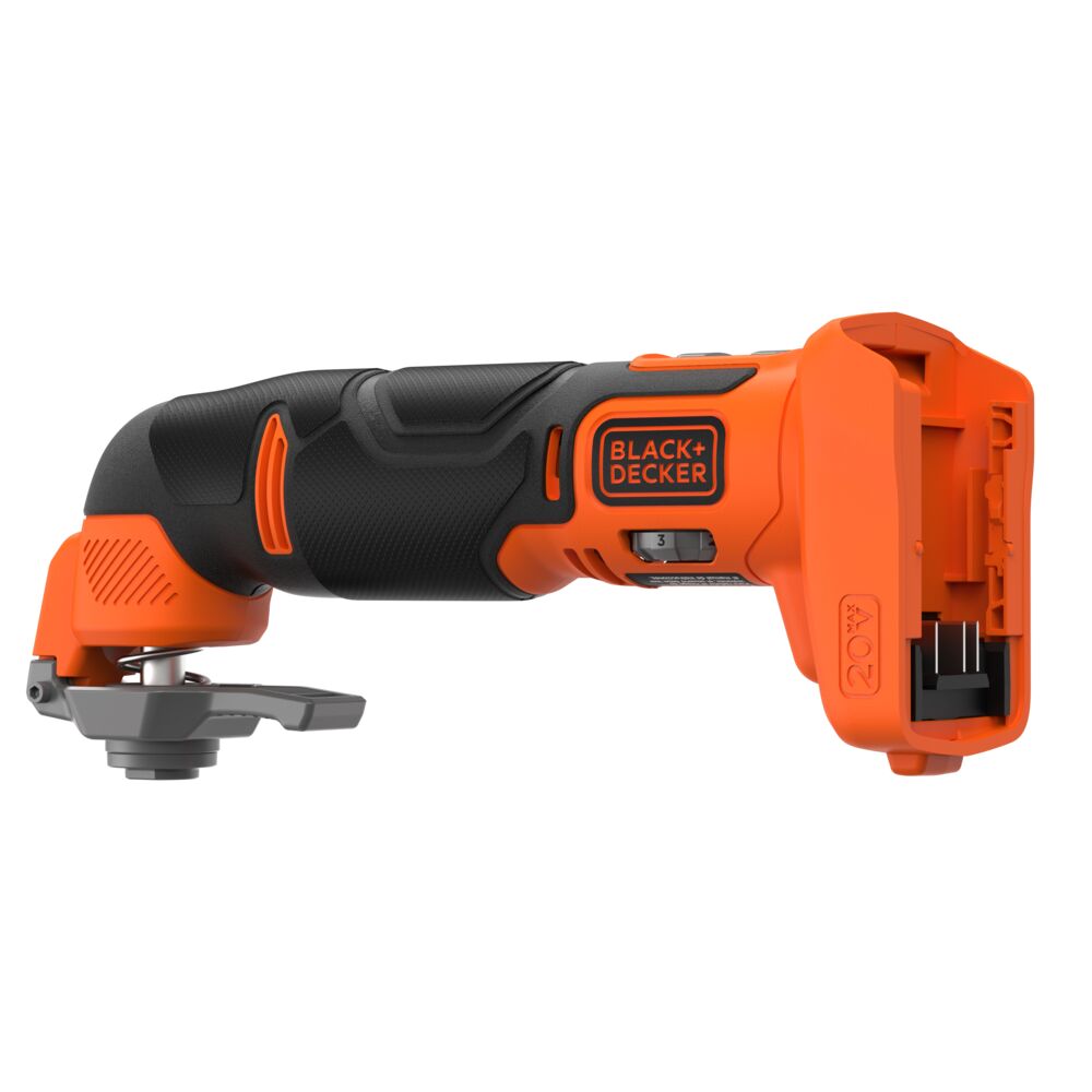 Black + Decker 20V Max Oscillating Tool, Multitool, 6-Speed, Tool Only (BDCOS20B)