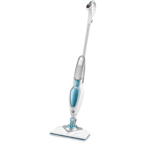 Profile of steam mop with lift plus reach head.
