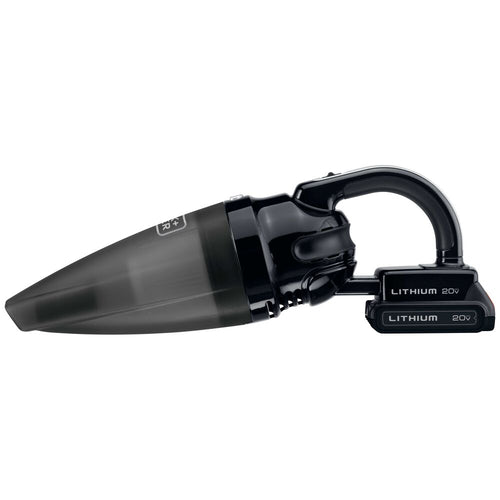 Left profile of lithium hand vac.