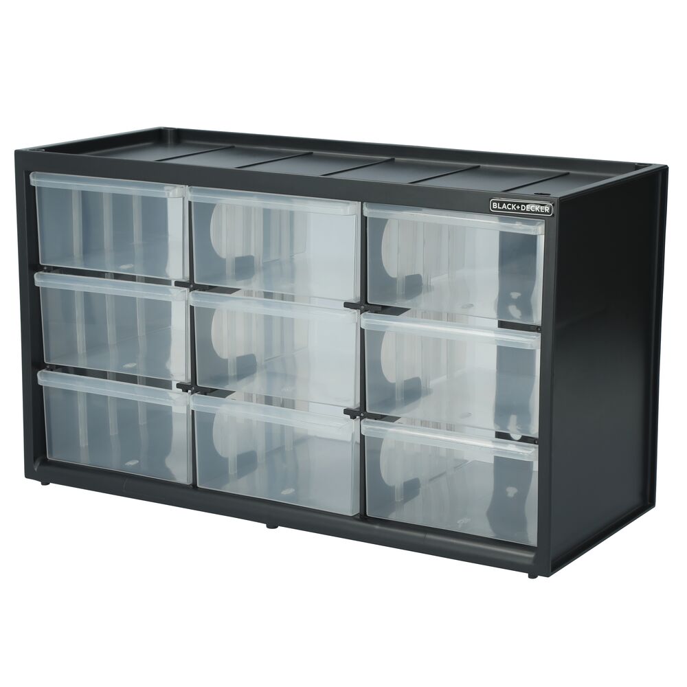 Large 9 Drawer Bin System Blk | BLACK+DECKER