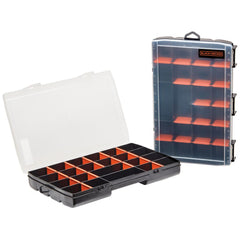 Profile of Plastic Organizer Box with Dividers Screw Organizer and Craft Storage 22 Compartment 2 Pack.