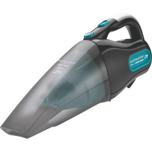 BLACK+DECKER® Profile of 14 and 4 tenths Volt Dust buster Wet or Dry Cordless Hand Vac.