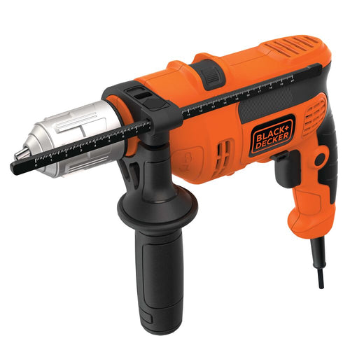 BLACK+DECKER® Right profile of 6 amp half inch hammer drill.