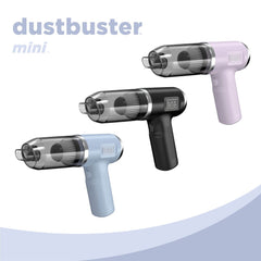 BLACK+DECKER® handheld vacuum in light blue with filters and attachments