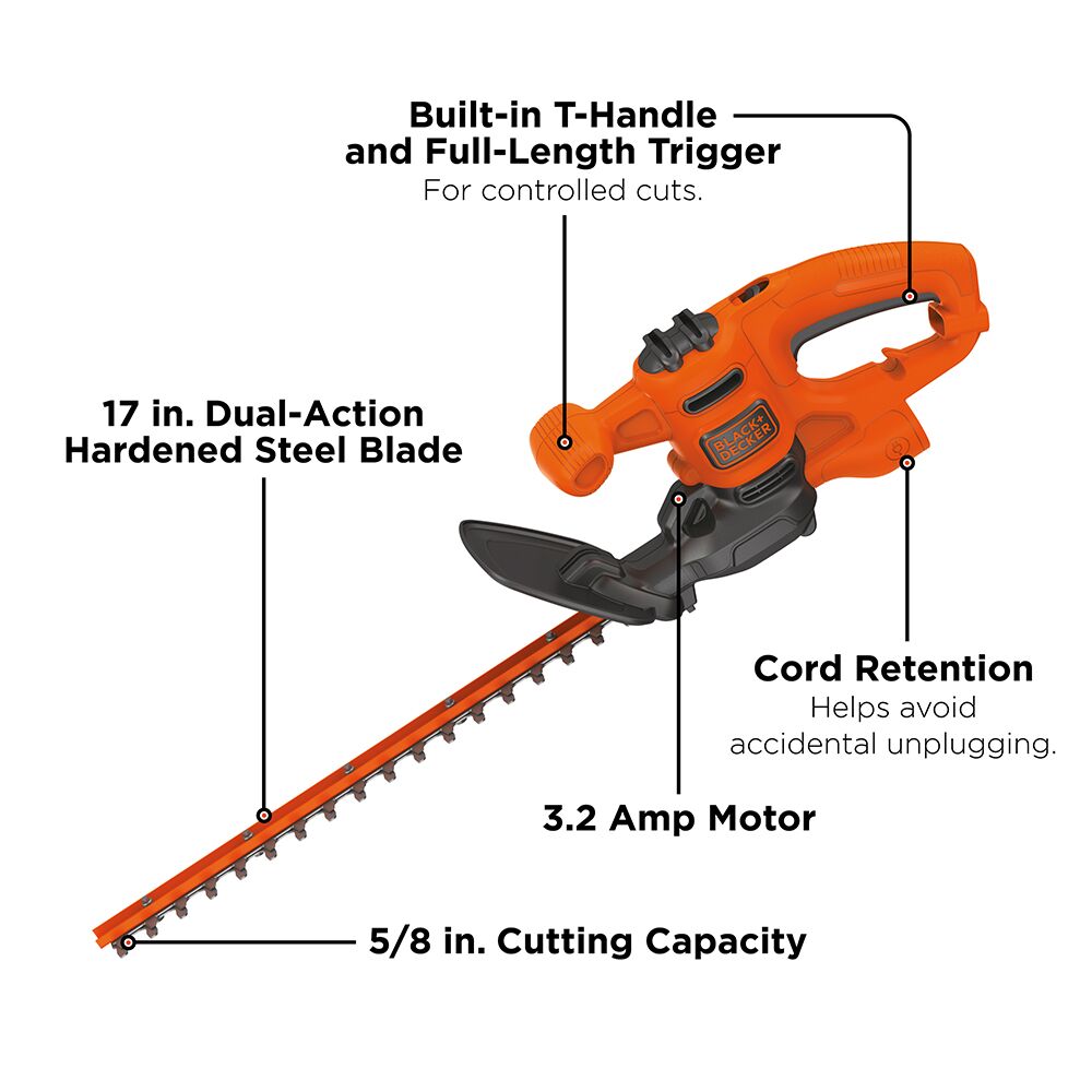 Black+Decker Hedge Trimmer - Thumbnail 5