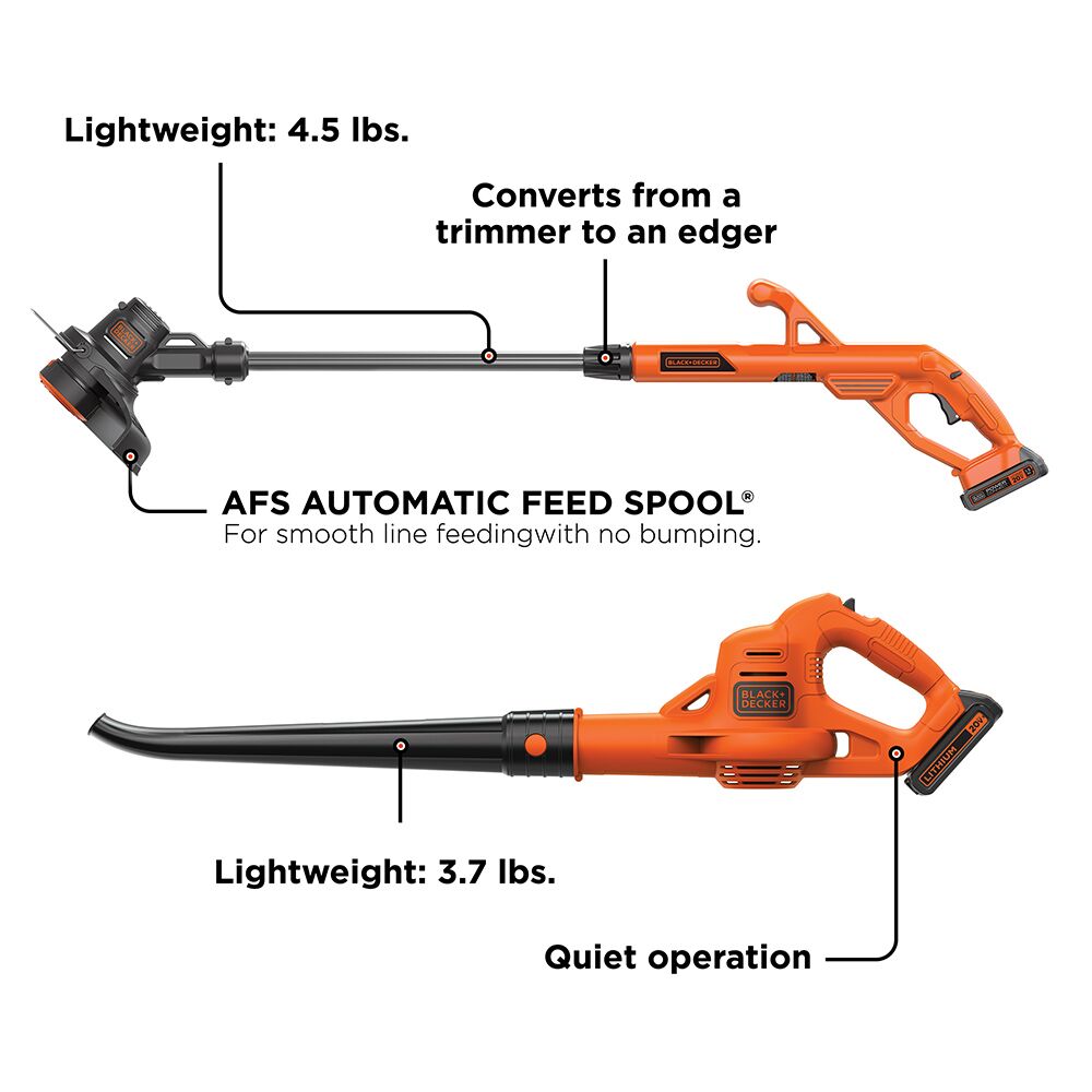Black+Decker String Trimmer and Sweeper - Thumbnail 5