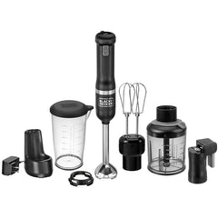 BLACK+DECKER® kitchen wand™ Cordless 4 in 1 Immersion Blender, Chopper & Kitchen Multi-tool, Black