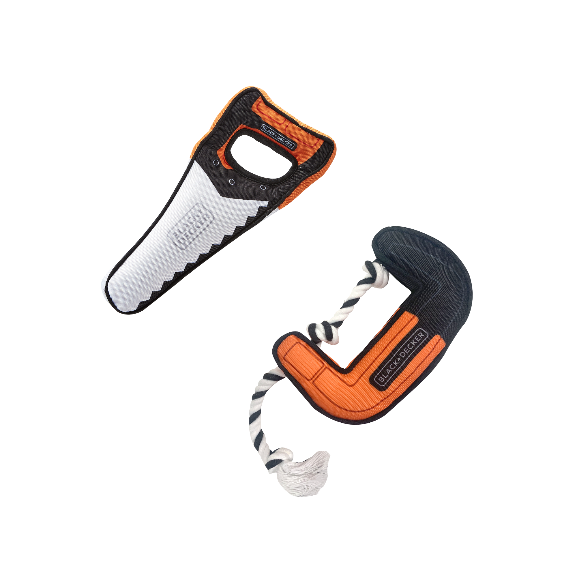 Black and Decker 3D Ballistic Nylon pet Toys - 3D Nylon Handsaw and clamp