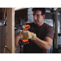 BLACK+DECKER 20V MAX* POWERCONNECT 3/8 in. Cordless Drill/Driver with  AUTOSENSE Kit (BDCDE120C)