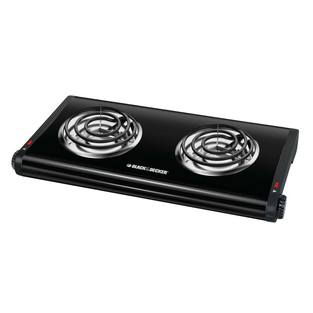Double burner portable buffet range.