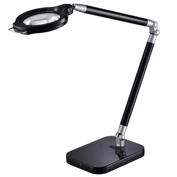 Ultra Reach Magnifier Led Desk Lamp, Black