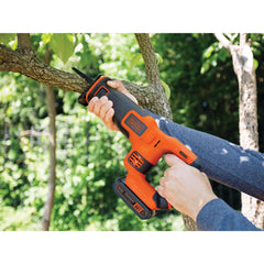 Black+Decker BES301 750W Reciprocating Saw (20mm Stroke Length, Universal  Saw with Movable Saw Shoe & Branch Clamp, for Quick Cuts in Wood, Metal &  Plastic, Includes 1 Wood & 1 Metal Saw
