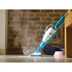 Profile of 7 in 1 steam mop with steamglove handheld steamer.