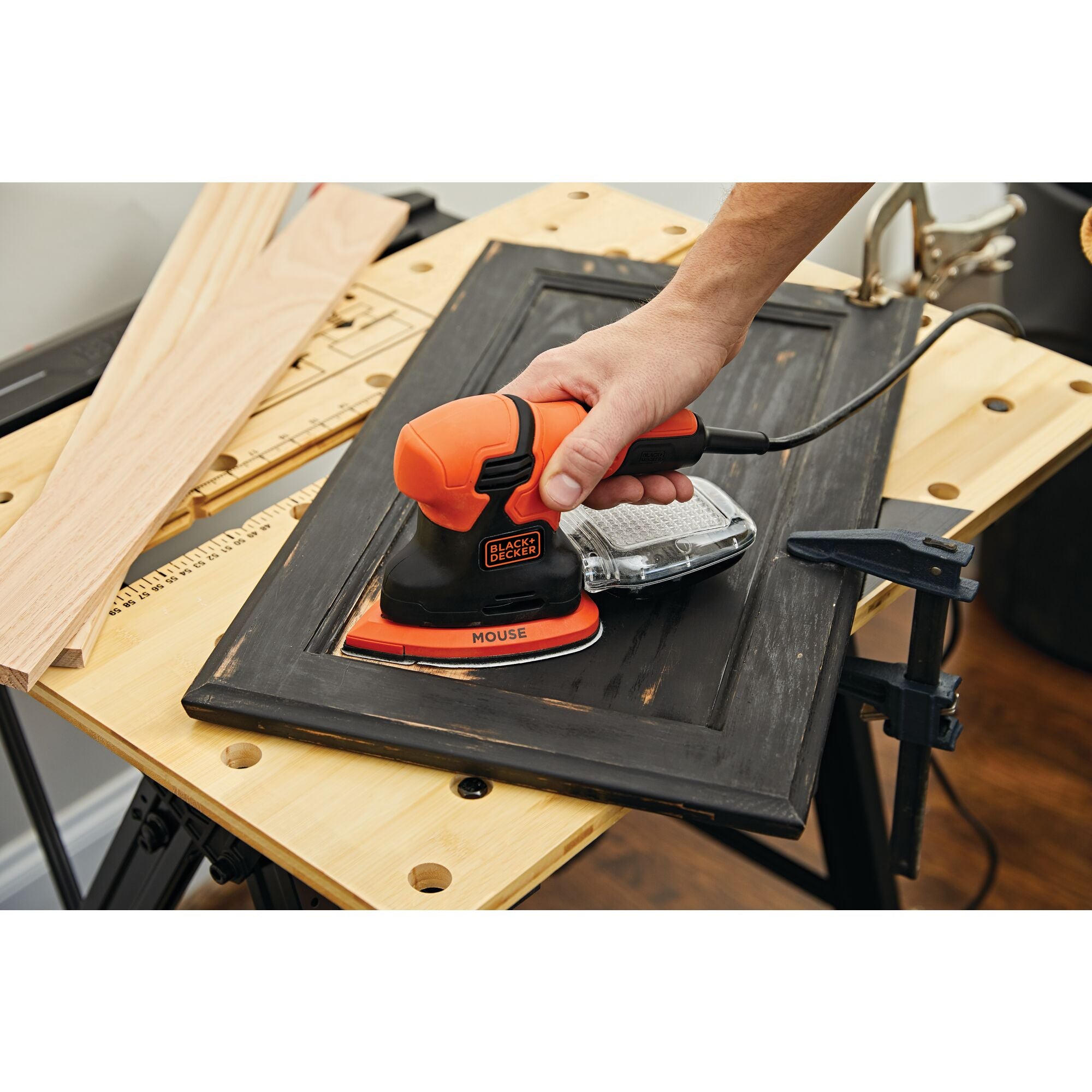 Black+Decker MOUSE BDEMS600 Detail Sander, 1.2 A, Include