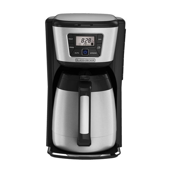BLACK+DECKER 12-Cup Black/Stainless Residential Drip Coffee Maker