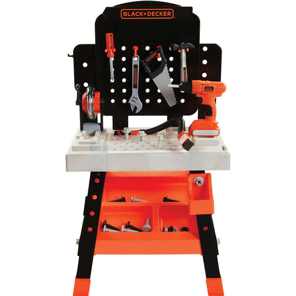Black & Decker Jr. Mega Power N' Play Workbench with Realistic Sounds-52 Tools & Accessories