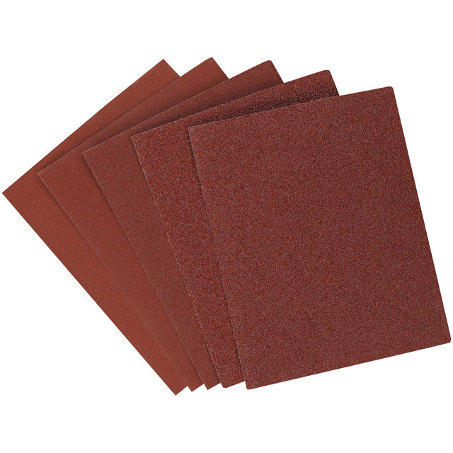 fanned out view of sandpaper assortment