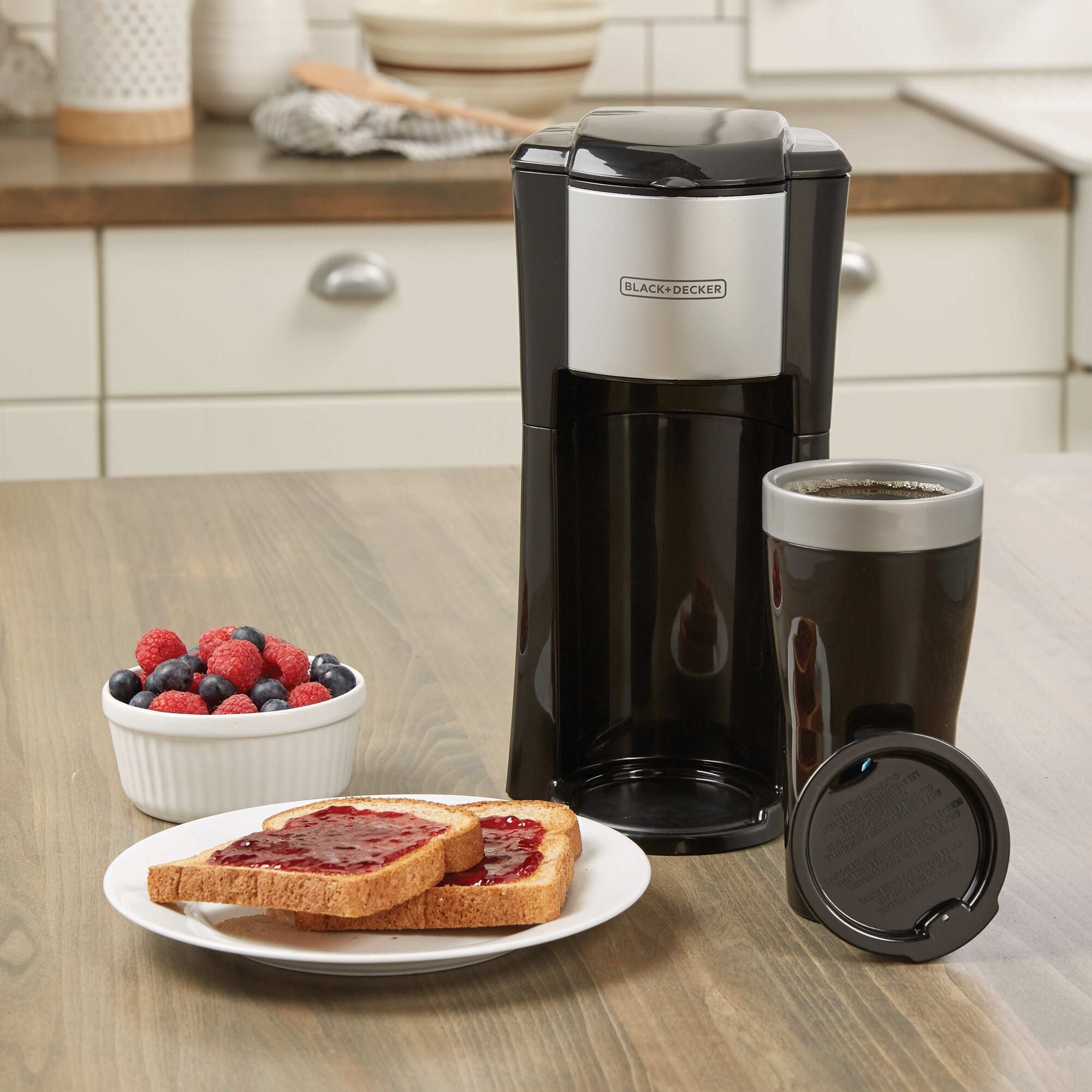 Black & Decker Cafe Select Dual Brew Coffeemaker with Travel Mug 