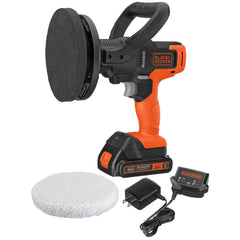 BLACK+DECKER Polisher, 6 inch, 2 Handle Grip, Swappable Wool or Foam  Bonnets, 10-foot Chord for Easy Mobility (WP900)