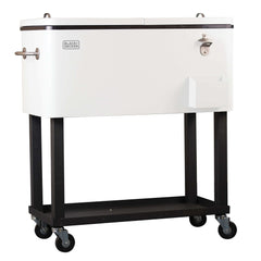 Mobile Cooler Cart on white background