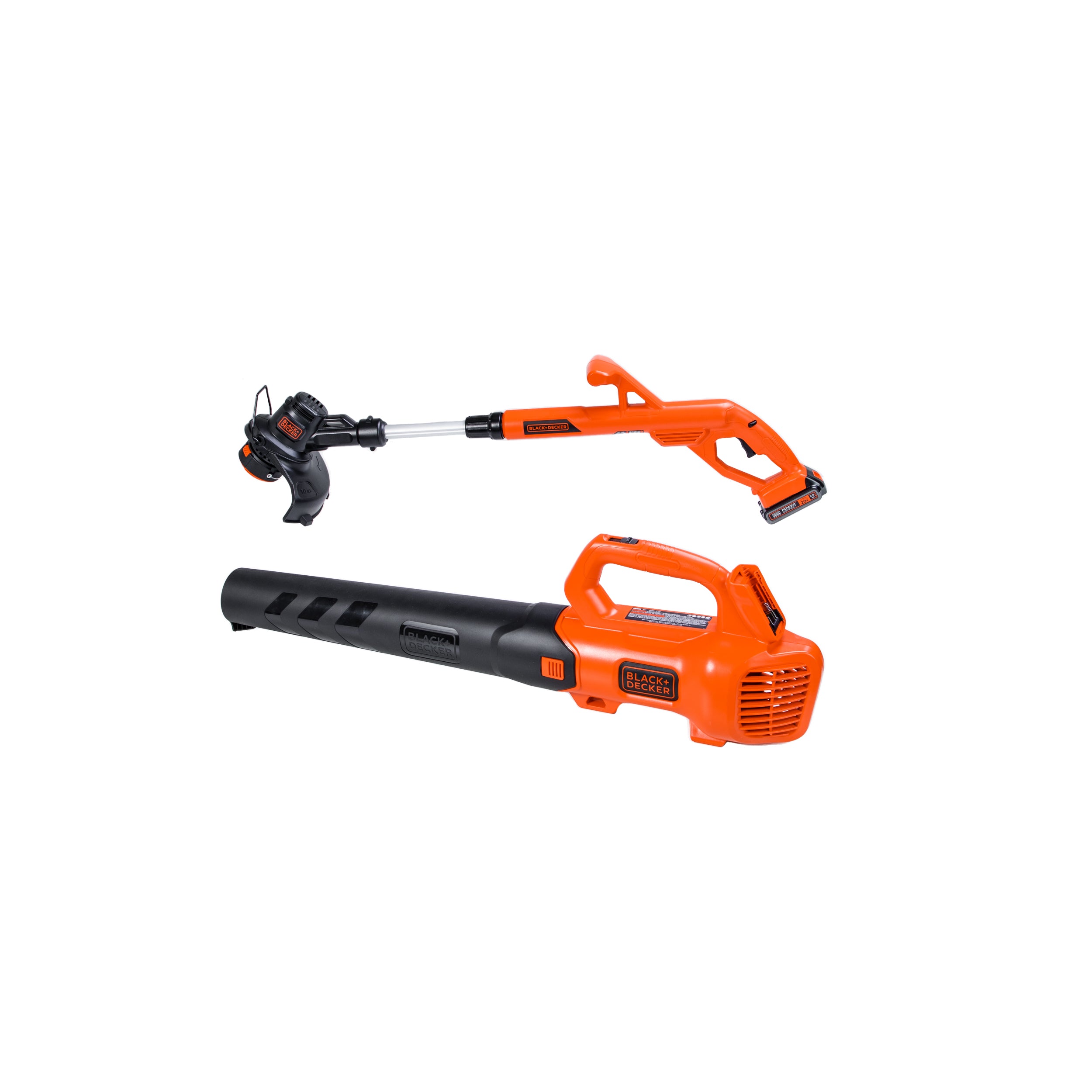 BLACK+DECKER 20-volt Max Cordless Battery String Trimmer and Leaf Blower  Combo Kit (Battery & Charger Included) in the Power Equipment Combo Kits  department at