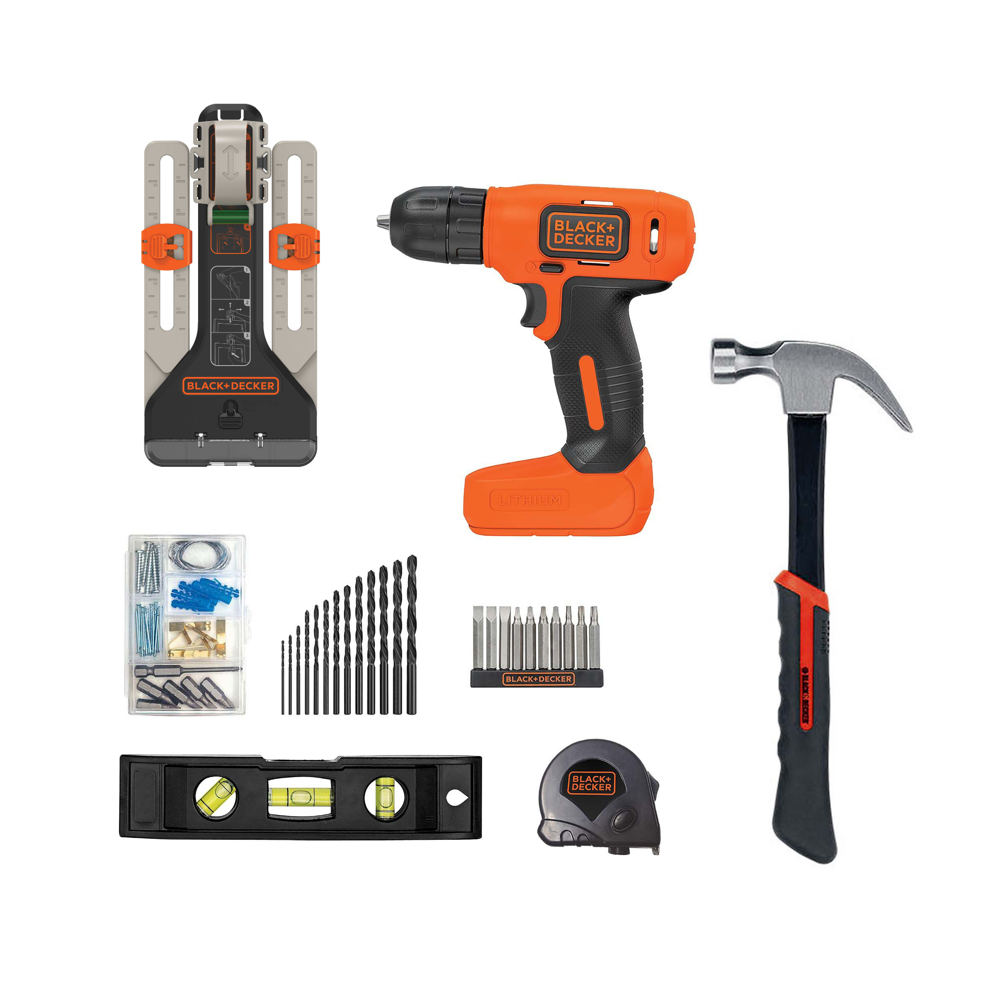 Black and decker 8 volt max Ready To Decorate Project Kit with Markit picture hanging kit