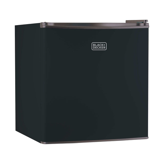 BLACK+DECKER BCRK17V Compact Refrigerator Energy Star Single Door Mini  Fridge with Freezer, 1.7 Cubic Ft., VCM, Silver & Commercial Chef  Countertop