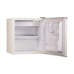1.7 Cu. Ft. Energy Star Refrigerator With Freezer with open door and white background