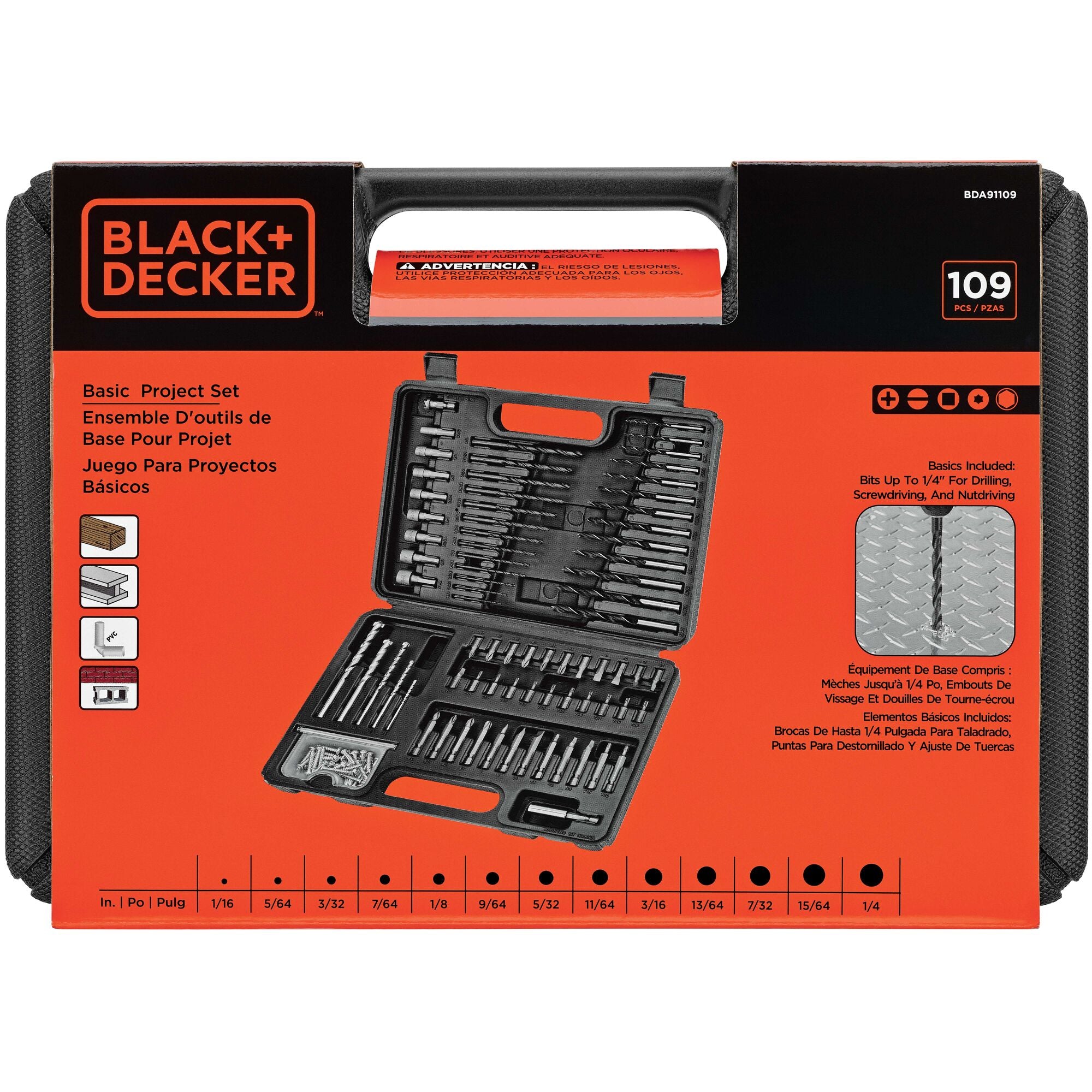 BLACK+DECKER Drill Bit Set / Screwdriver Set, 66-Piece (71966