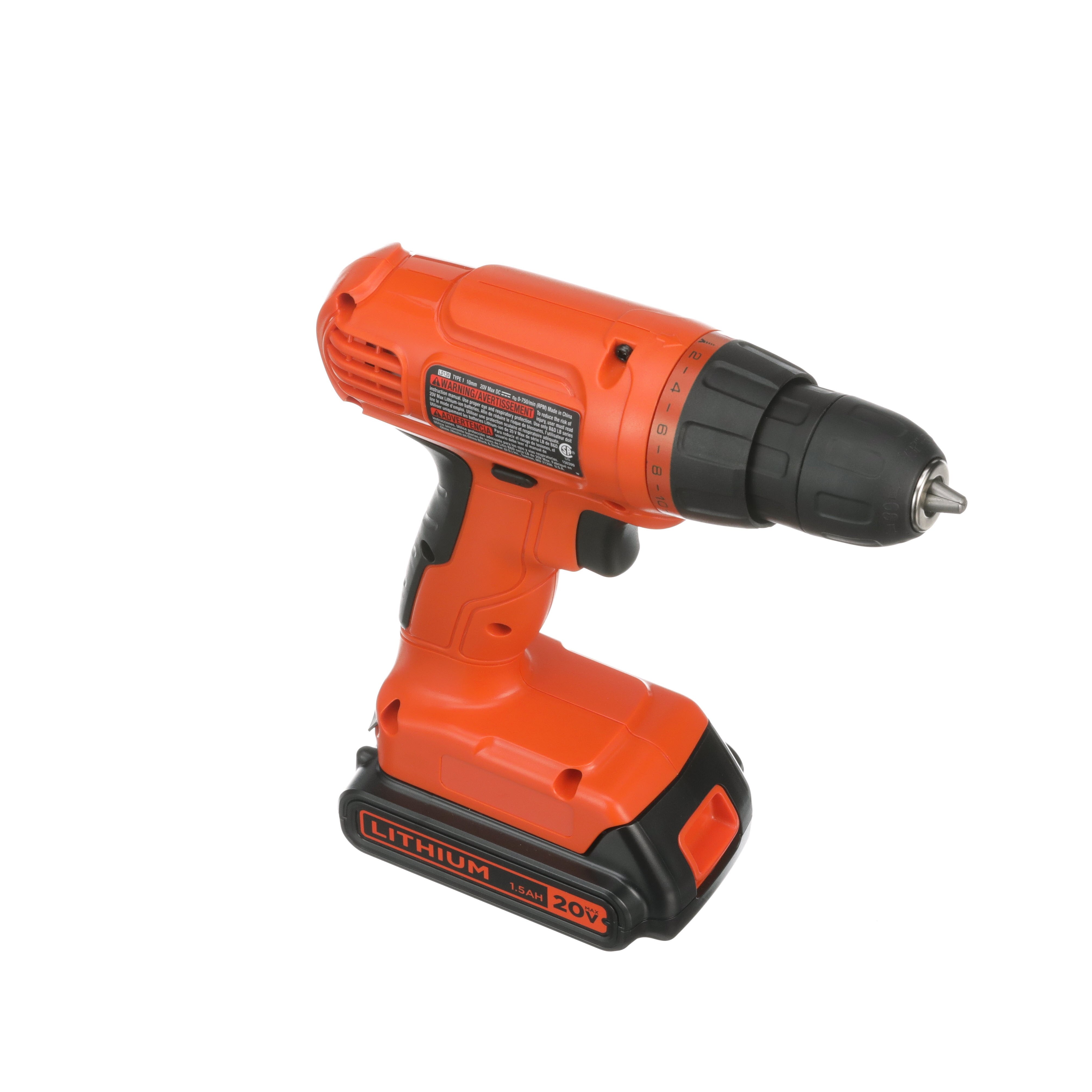 BLACK+DECKER 20-Volt MAX* Lithium-Ion Drill-Driver And 66-Piece