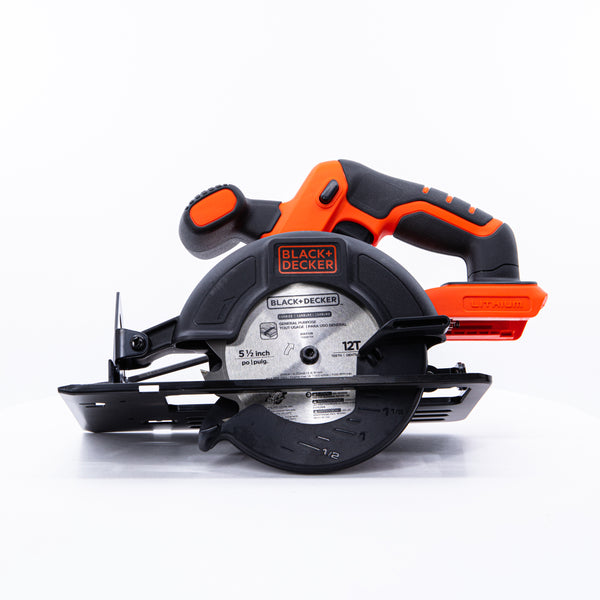BLACK+DECKER 20V MAX* POWERCONNECT 5-1/2 in. Cordless Circular Saw, Tool  Only (BDCCS20B)