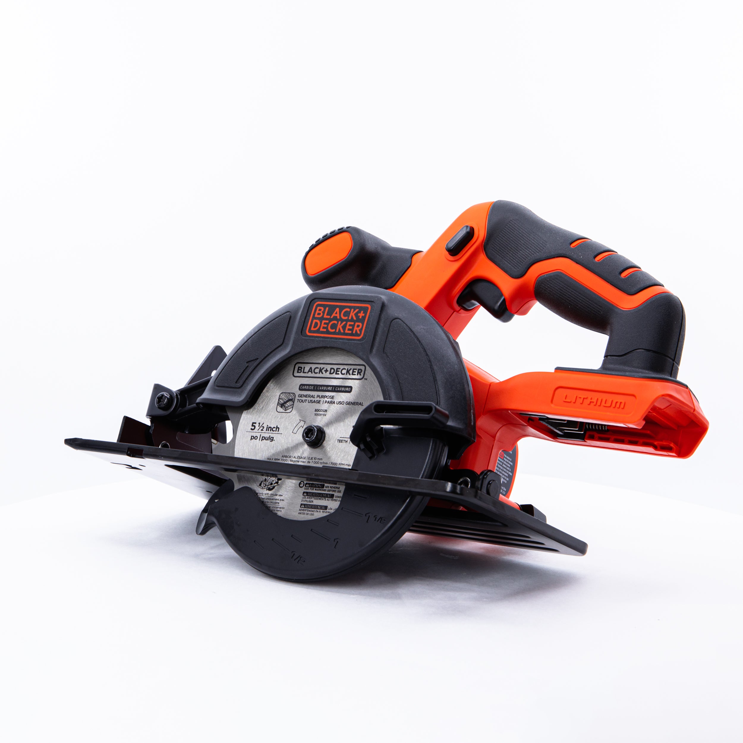 BLACK+DECKER 20V MAX* POWERCONNECT 5-1/2 in. Cordless Circular Saw, Tool  Only (BDCCS20B)