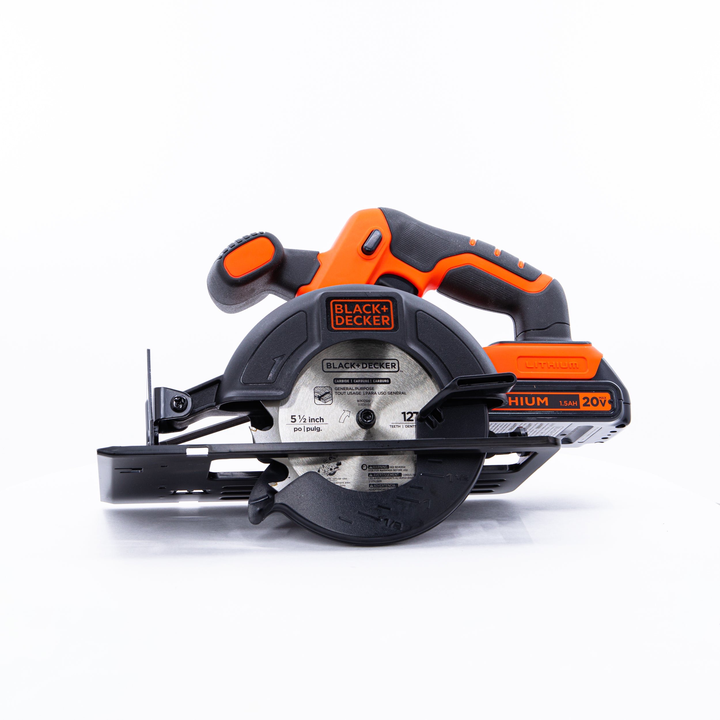 BLACK+DECKER 20V MAX Cordless Circular Saw, 5-1/2 inch, with Battery and  Charger (BDCCS20C)