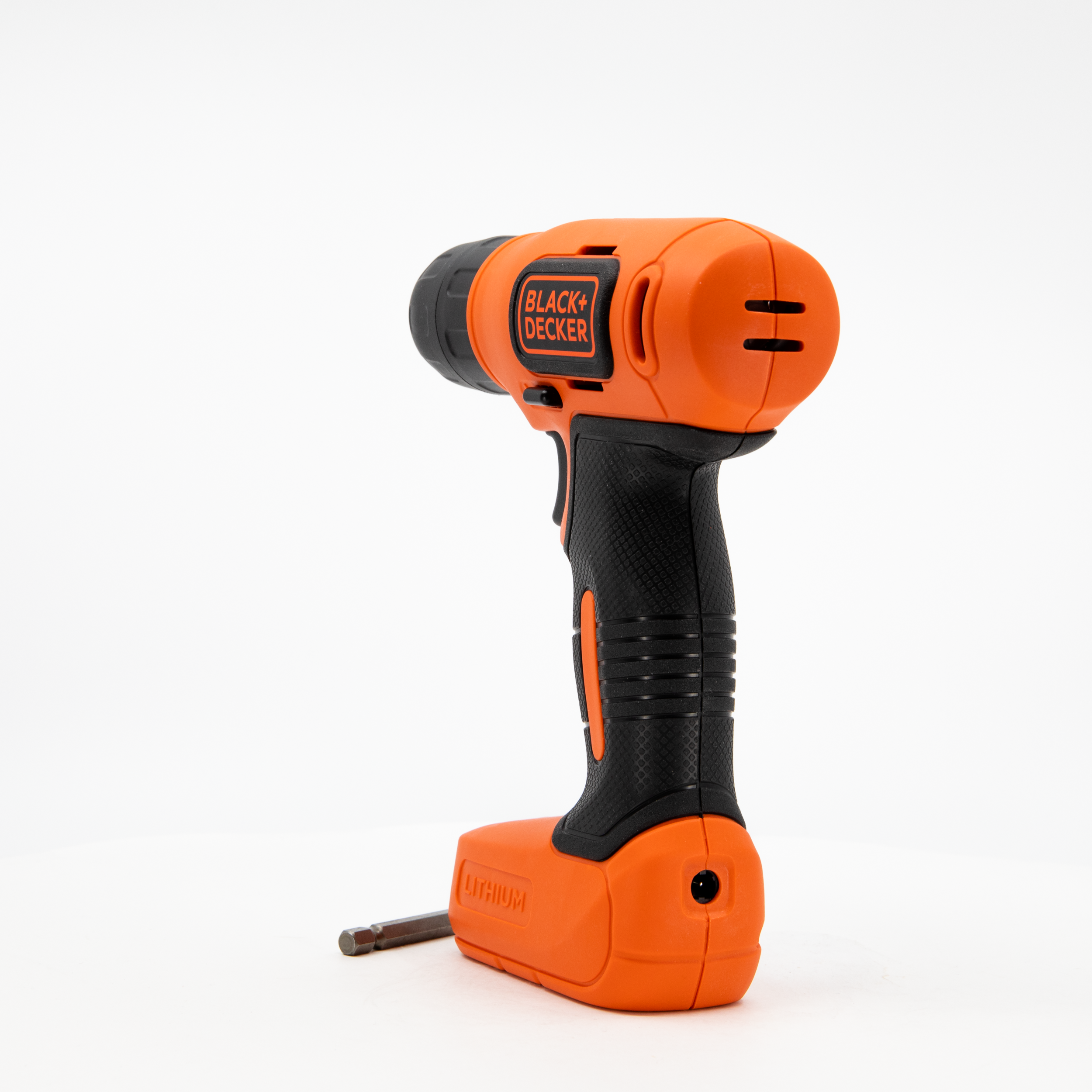 Black + Decker Black & Orange 8V Wireless Drill