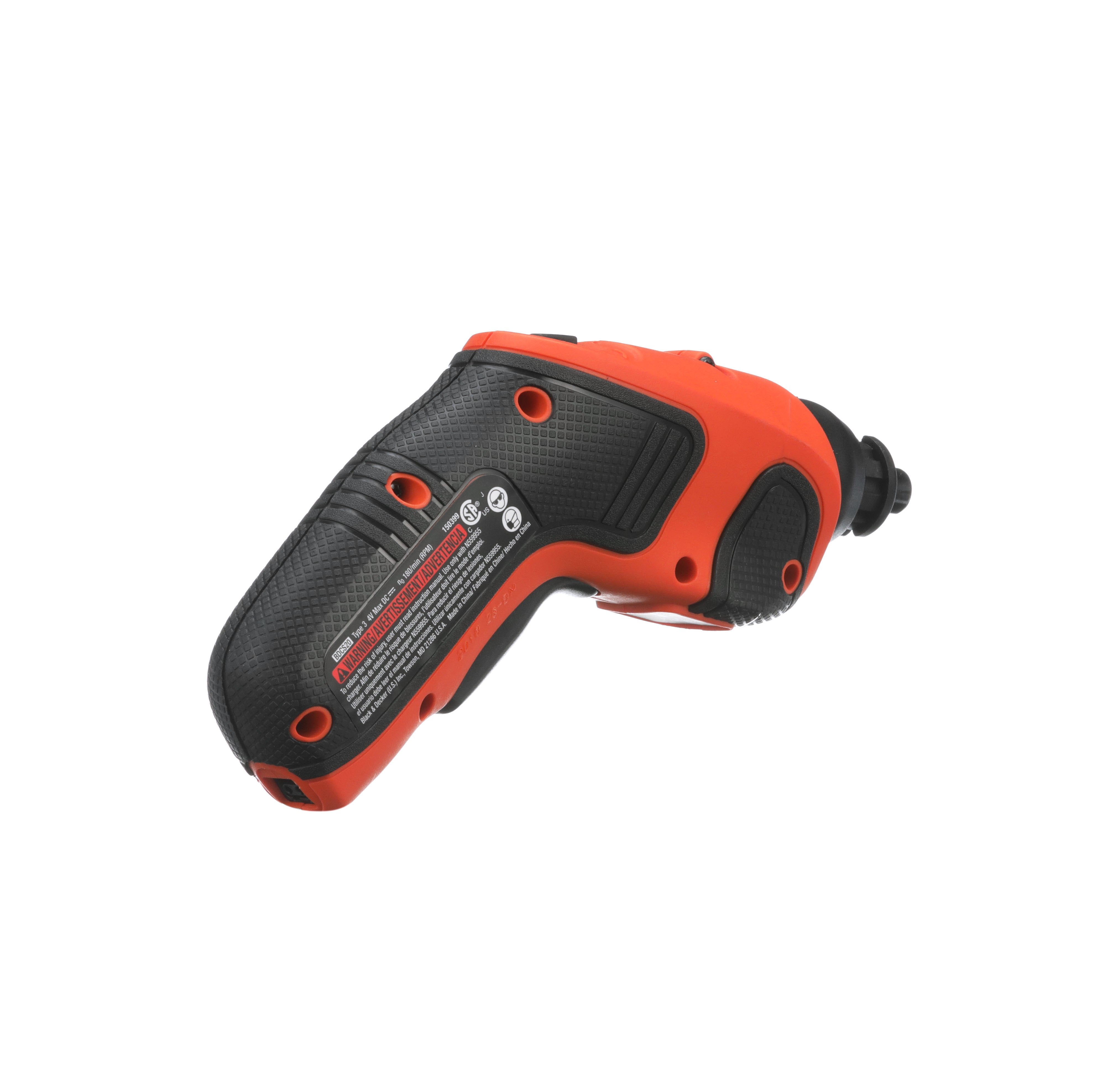 Black Decker BDCS20 Cordless Rechargeable Screwdriver Drill 4V, With Charger