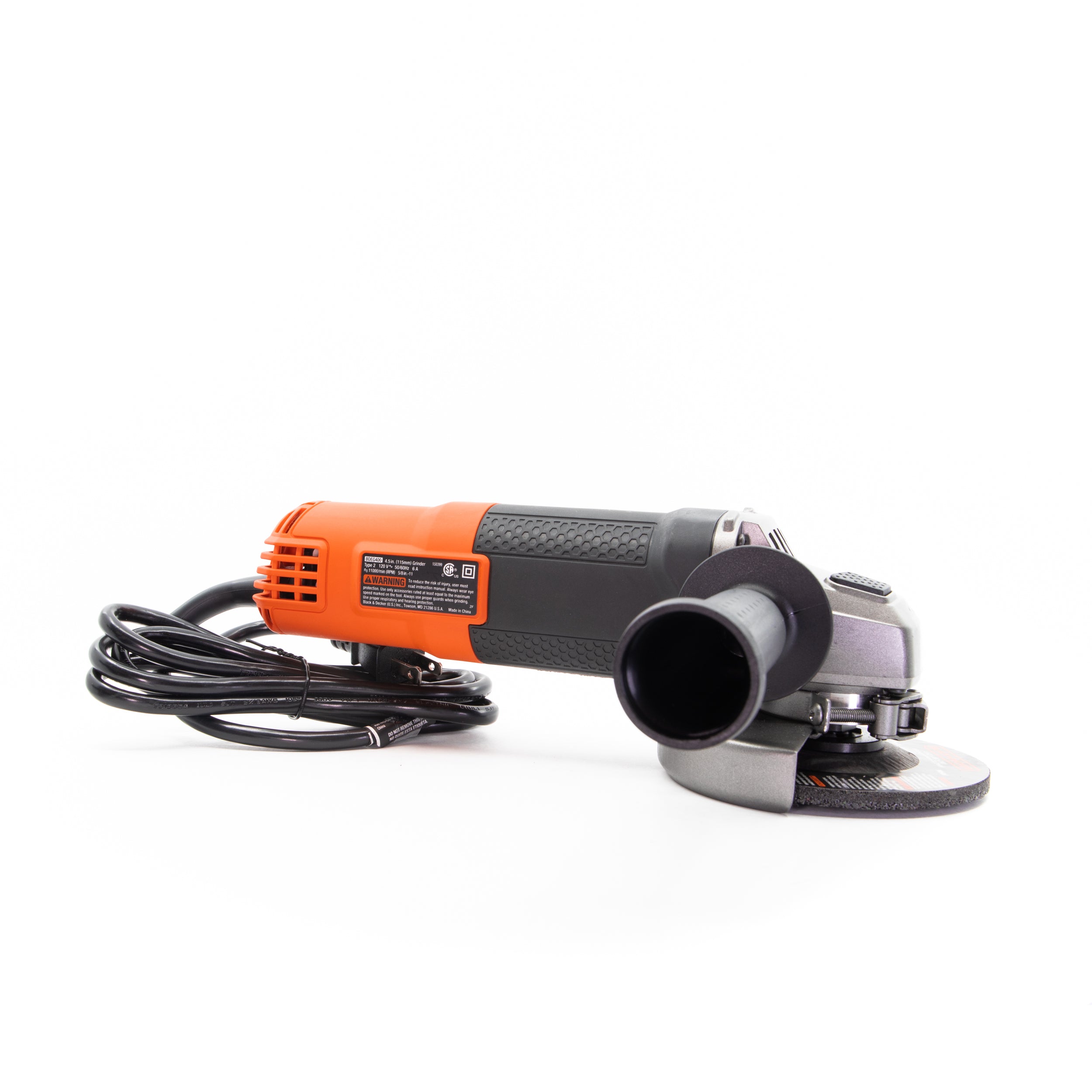 Angle Grinder Tool, 4-1/2-Inch, 6 Amp | BLACK+DECKER