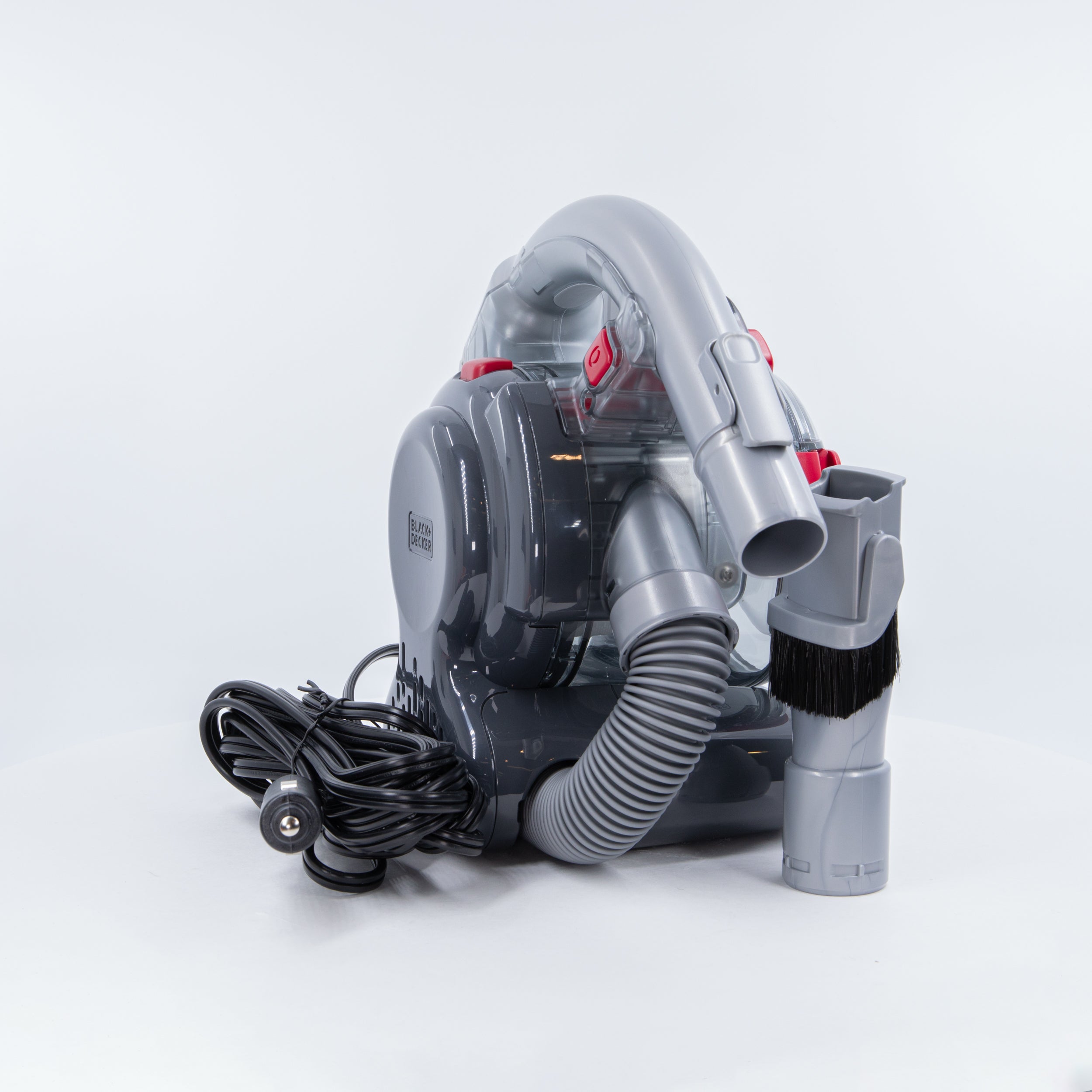 BLACK+DECKER Flex Car Vacuum, 12V Corded with Replacement Filter  (BDH1200FVAV &