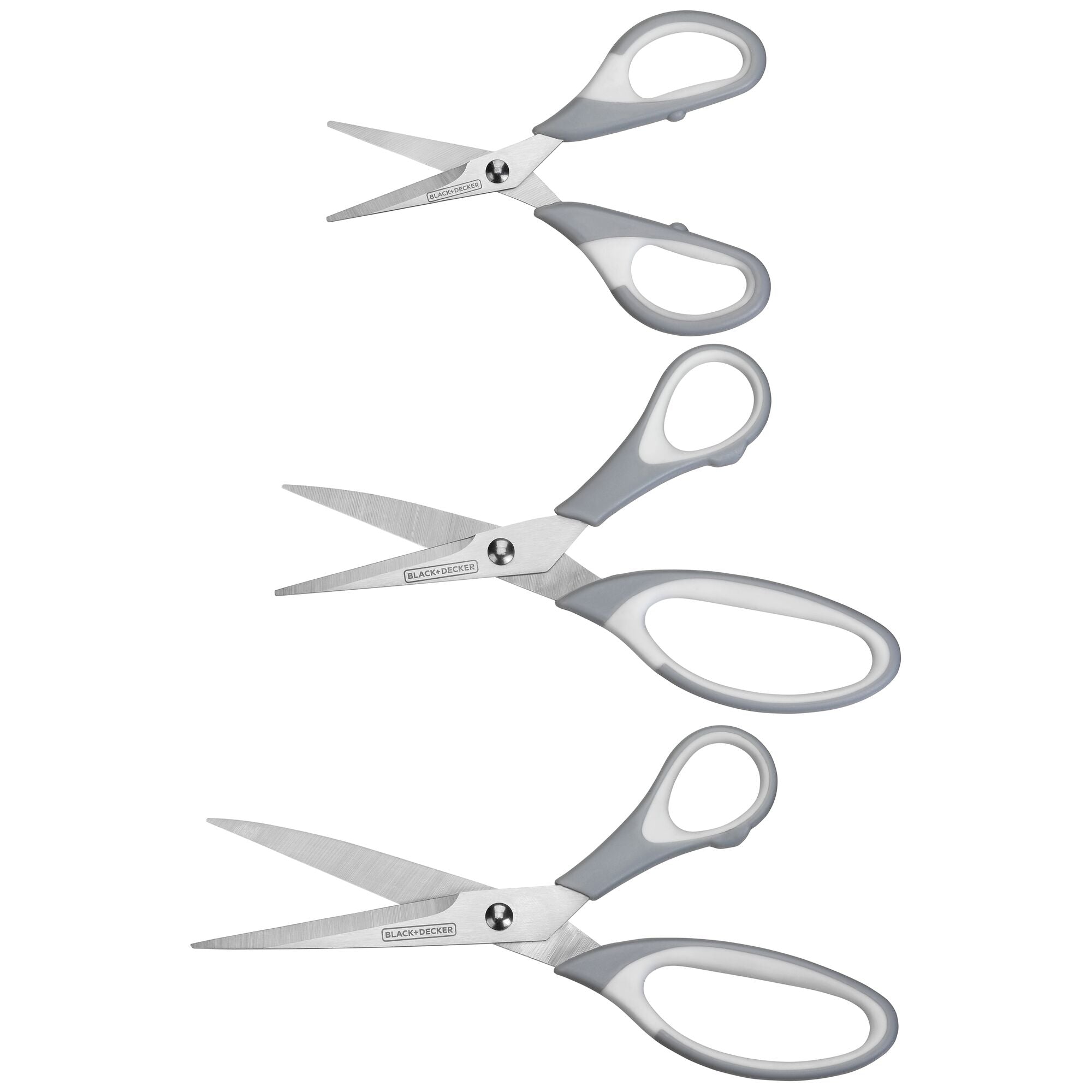 Scissors Multi-Pack With 5.5 In., 6.5 In., And 8.5 In. Multipurpose  Scissors