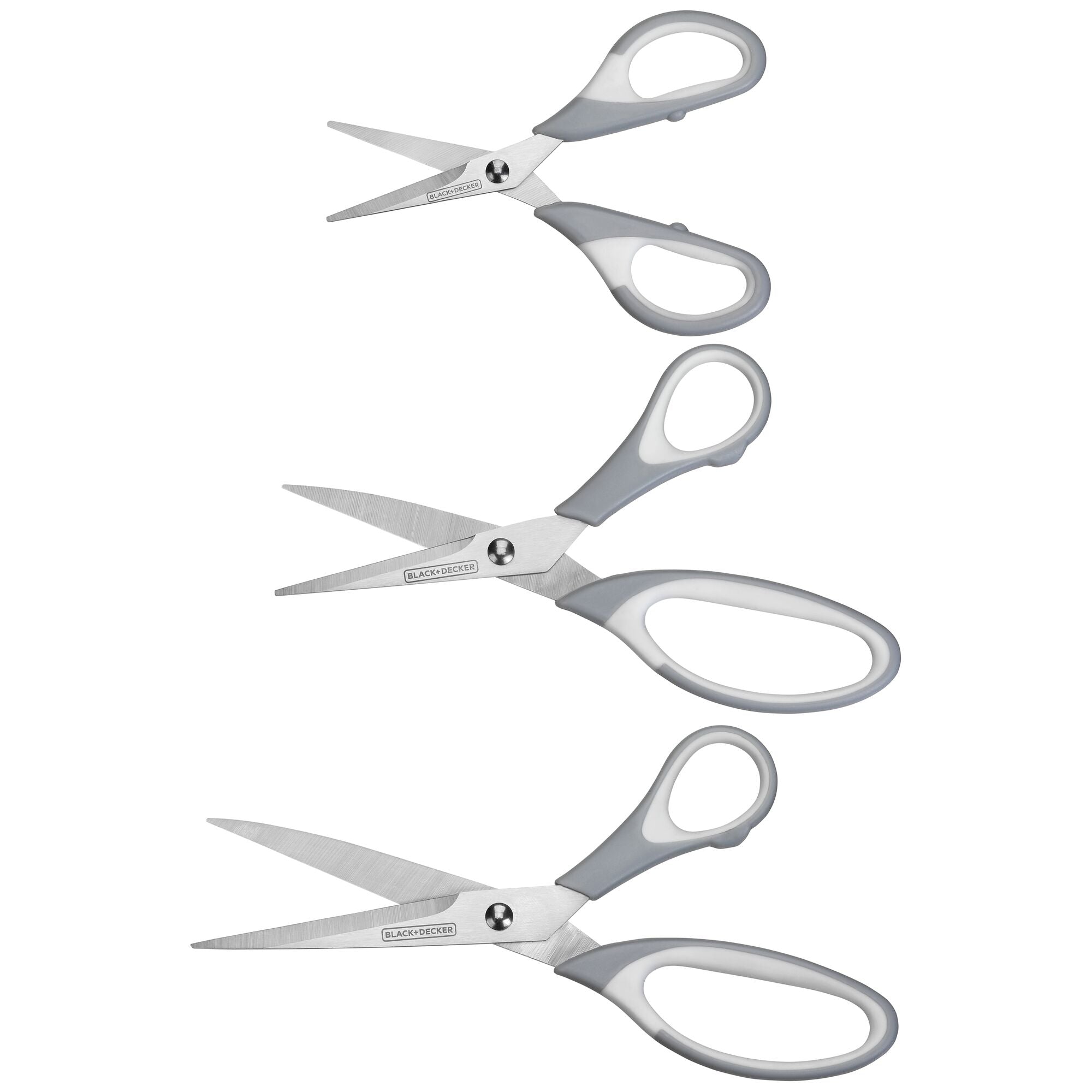 3PCS Craft Scissor Sharp Stainless Steel All Purpose Scissor Set