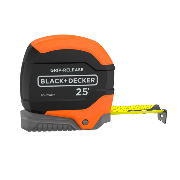 Tape Measure, Grip Release, Autolock & Self Lock, 25-Foot