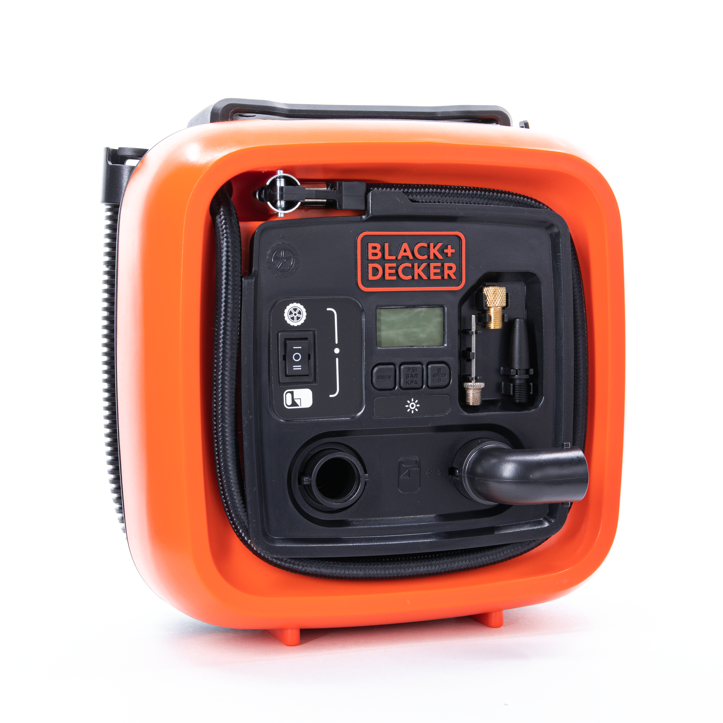 BLACK+DECKER Cordless Tire Inflator, Multi-purpose, Portable, 12V with  Fully Automatic 15 Amp 12V Bench Battery Charger/Maintainer (BDINF12C &  BC15BD)