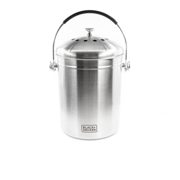 Countertop Compost Bin Stainless Steel, 166 oz.