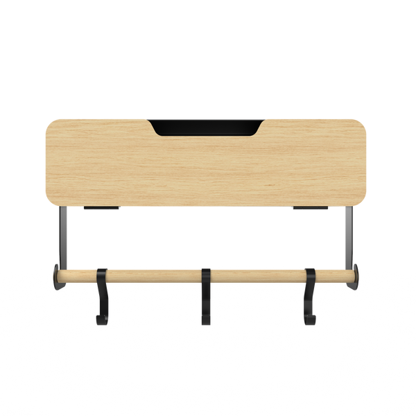 Hanging | Magnetic Rack System, Shelf With Door, Black