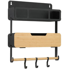 Black and decker hanging rack system combo kit in black and tan