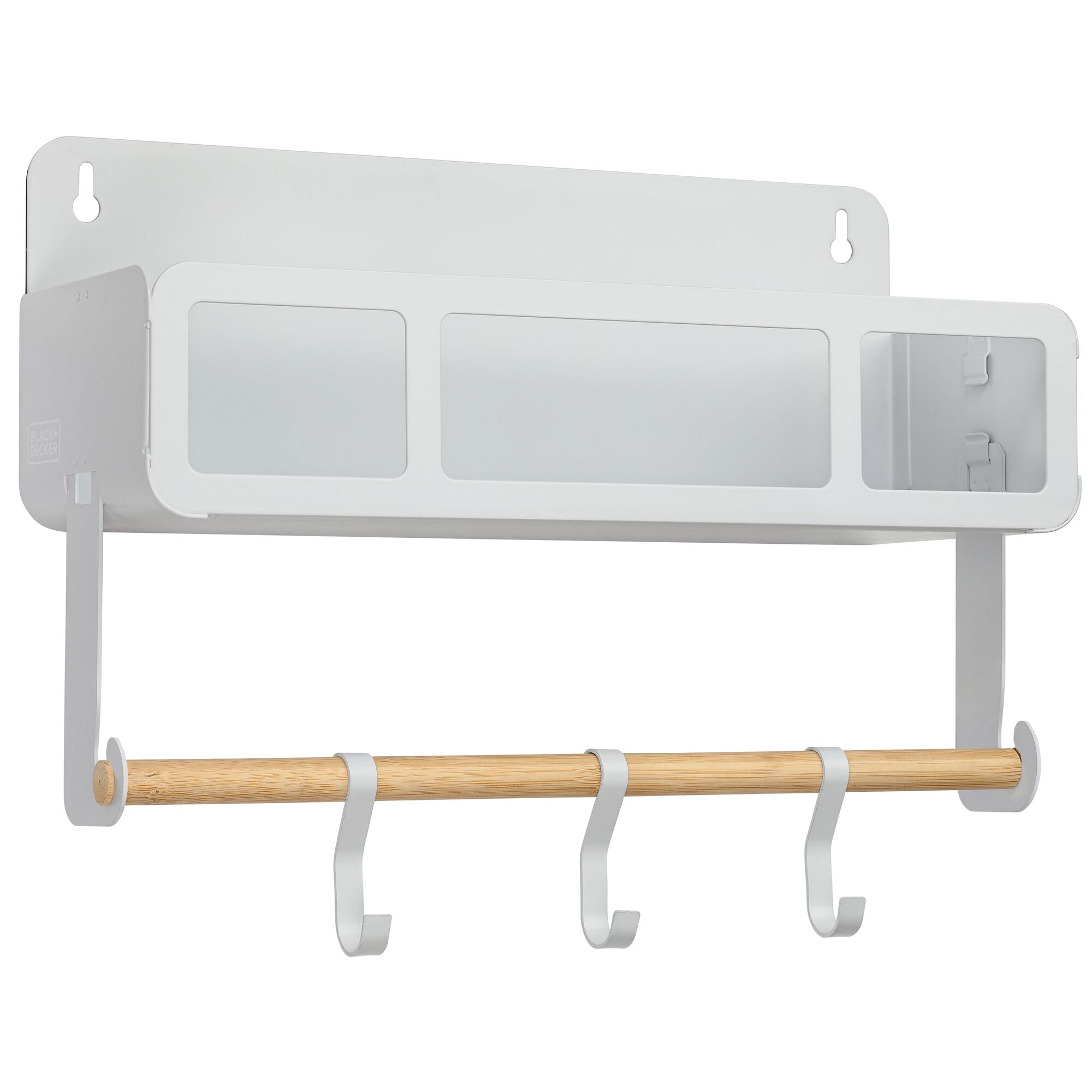 Hanging / Magnetic Rack System-Shelf W/Brackets | BLACK+DECKER