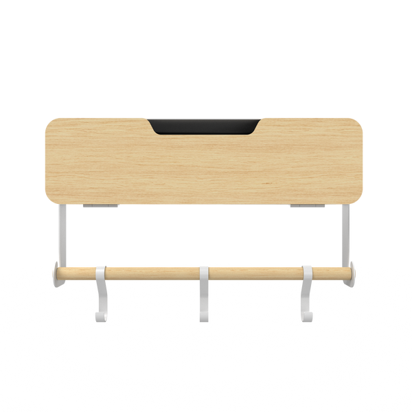 White Hanging / Magnetic Rack System-Shelf W/ Door