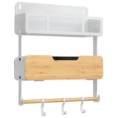 Black and decker hanging rack system combo kit in white and tan